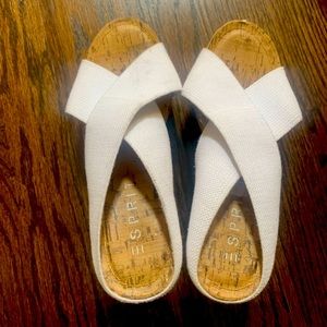 Wooden wedge Esprit shoes. Worn twice